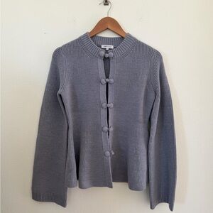Rebecca Taylor Wool Peplum cardigan